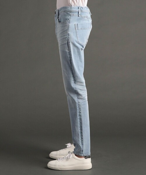 MONSIEUR NICOLE（ムッシュニコル）の「ヴィンテージストレッチ デニムパンツ（デニムパンツ・メンズ・サックスブルー/ブルー/ホワイト/ライトグレー・L/M）」の11枚目の写真