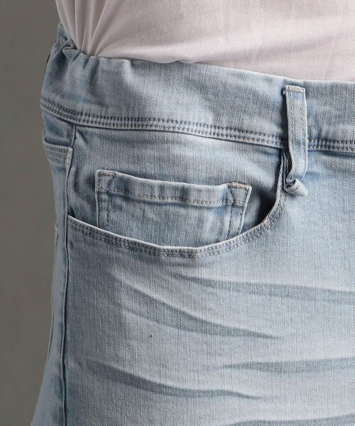 MONSIEUR NICOLE（ムッシュニコル）の「ヴィンテージストレッチ デニムパンツ（デニムパンツ・メンズ・サックスブルー/ブルー/ホワイト/ライトグレー・L/M）」の13枚目の写真