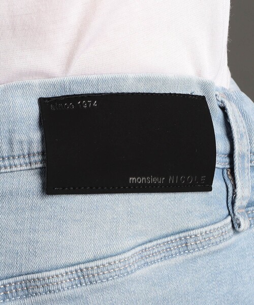 MONSIEUR NICOLE（ムッシュニコル）の「ヴィンテージストレッチ デニムパンツ（デニムパンツ・メンズ・サックスブルー/ブルー/ホワイト/ライトグレー・L/M）」の15枚目の写真