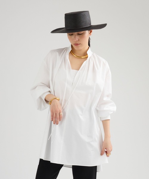 Chaos（カオス）の「Chaos(カオス)/ ヴィアーチュニックブラウス（シャツ/ブラウス・レディース・ホワイト・FREE）」の5枚目の写真