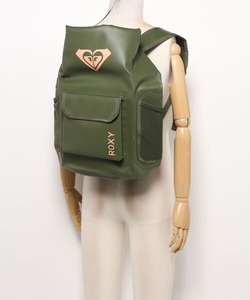ROXY（ロキシー）の「ROXY ウィメンズ NEED IT バックパック/リュック 【2026年春夏モデル】/ロキシーターポリンウェットバッグ（バックパック/リュック・レディース・グリーン・FREE）」の5枚目の写真