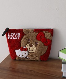 CORPUS TOKYO（コーパス トーキョー）の「【HELLO KITTY/ハローキティ】×【LOVE BOAT/ラブボート】サガラ刺繍ポーチ（ポーチ）」