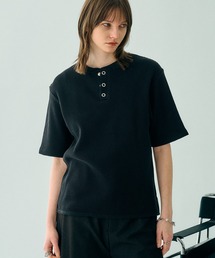 selle glant（セレグランテ）の「HENRY NECK THERMAL TSHIRT/ヘンリーネックサーマルTシャツ（Tシャツ/カットソー）」