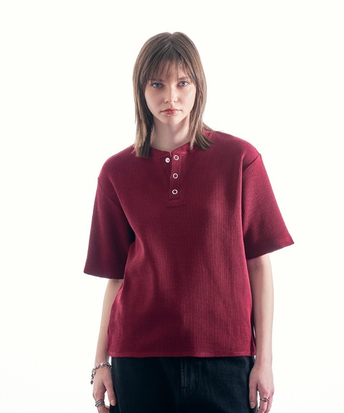 HENRY NECK THERMAL TSHIRT/ヘンリーネックサーマルTシャツ（Tシャツ