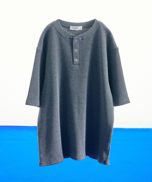 SELLE GLANT(セレグランテ)の「HENRY NECK THERMAL TSHIRT/ヘンリーネックサーマルTシャツ(Tシャツ/カットソー・メンズ・グレー/ボルドー/ブラック・LARGE/SMALL/MEDIUM)」の16枚目の写真