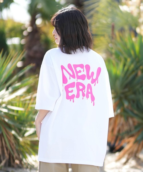 NEW ERA(ニューエラ)の「NEW ERA/ニューエラ レディース Tシャツ オーバーサイズ SS OS CT TEE ART DRIP(Tシャツ/カットソー・レディース・ブラック/ホワイト・M/L)」の6枚目の写真