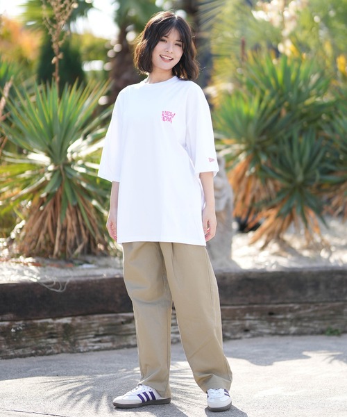 NEW ERA(ニューエラ)の「NEW ERA/ニューエラ レディース Tシャツ オーバーサイズ SS OS CT TEE ART DRIP(Tシャツ/カットソー・レディース・ブラック/ホワイト・M/L)」の8枚目の写真