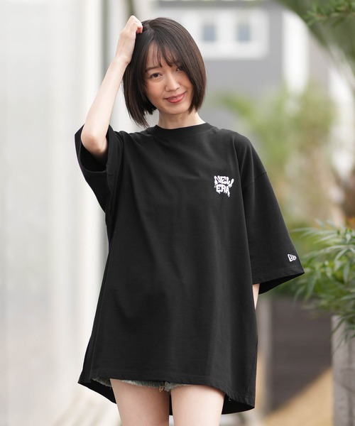 NEW ERA(ニューエラ)の「NEW ERA/ニューエラ レディース Tシャツ オーバーサイズ SS OS CT TEE ART DRIP(Tシャツ/カットソー・レディース・ブラック/ホワイト・M/L)」の11枚目の写真