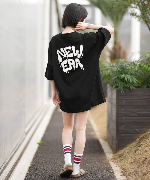 NEW ERA(ニューエラ)の「NEW ERA/ニューエラ レディース Tシャツ オーバーサイズ SS OS CT TEE ART DRIP(Tシャツ/カットソー・レディース・ブラック/ホワイト・M/L)」の14枚目の写真