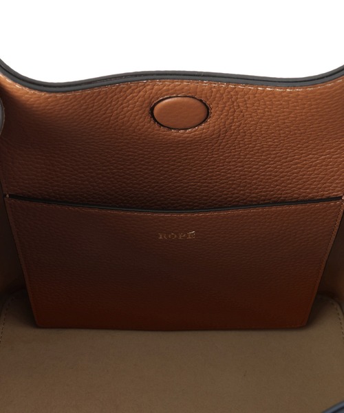 ROPE'（ロペ）の「2WAYキューブボックスレザーハンドバッグ（ハンドバッグ・レディース・キャメル/チャコールグレー/ブラック・FREE）」の12枚目の写真