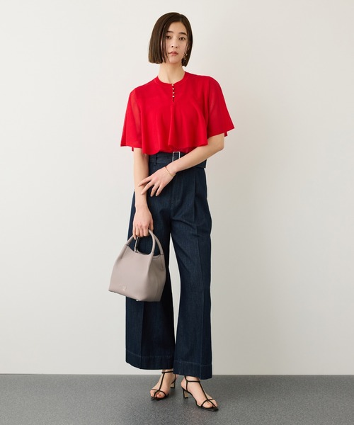 ROPE'（ロペ）の「2WAYキューブボックスレザーハンドバッグ（ハンドバッグ・レディース・キャメル/チャコールグレー/ブラック・FREE）」の15枚目の写真