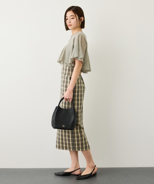 ROPE'（ロペ）の「2WAYキューブボックスレザーハンドバッグ（ハンドバッグ・レディース・キャメル/チャコールグレー/ブラック・FREE）」の17枚目の写真