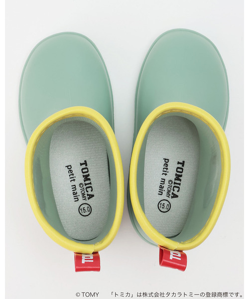 petit main（プティマイン）の「【TOMICA】レインブーツ（レインシューズ・キッズ・ネイビー/ライトグリーン・17cm/18cm/16cm/15cm）」の12枚目の写真