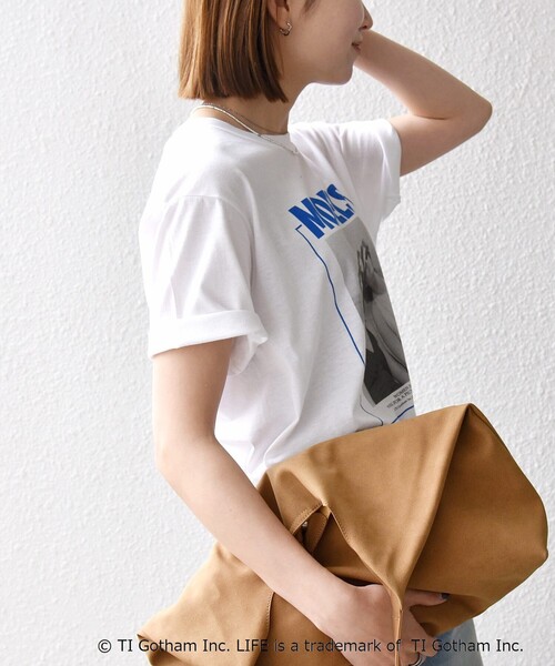 GOOD ROCK SPEED(グッドロックスピード)の「GOOD ROCK SPEED:〈洗濯機可能〉LPC ロゴ フォト プリント TEE(Tシャツ/カットソー・レディース・チャコールグレー/ライトブルー/ホワイト・MEDIUM/LARGE)」の7枚目の写真