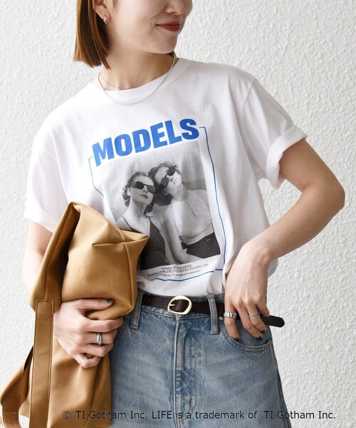 GOOD ROCK SPEED(グッドロックスピード)の「GOOD ROCK SPEED:〈洗濯機可能〉LPC ロゴ フォト プリント TEE(Tシャツ/カットソー・レディース・チャコールグレー/ライトブルー/ホワイト・MEDIUM/LARGE)」の11枚目の写真