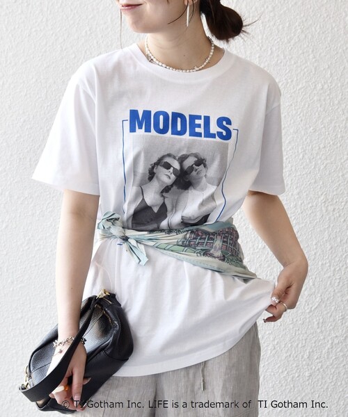 GOOD ROCK SPEED(グッドロックスピード)の「GOOD ROCK SPEED:〈洗濯機可能〉LPC ロゴ フォト プリント TEE(Tシャツ/カットソー・レディース・チャコールグレー/ライトブルー/ホワイト・MEDIUM/LARGE)」の14枚目の写真