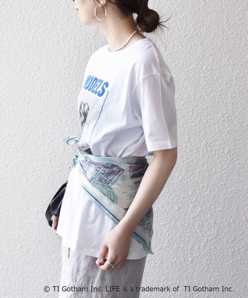 GOOD ROCK SPEED(グッドロックスピード)の「GOOD ROCK SPEED:〈洗濯機可能〉LPC ロゴ フォト プリント TEE(Tシャツ/カットソー・レディース・チャコールグレー/ライトブルー/ホワイト・MEDIUM/LARGE)」の15枚目の写真