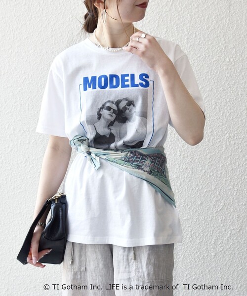 GOOD ROCK SPEED(グッドロックスピード)の「GOOD ROCK SPEED:〈洗濯機可能〉LPC ロゴ フォト プリント TEE(Tシャツ/カットソー・レディース・チャコールグレー/ライトブルー/ホワイト・MEDIUM/LARGE)」の17枚目の写真