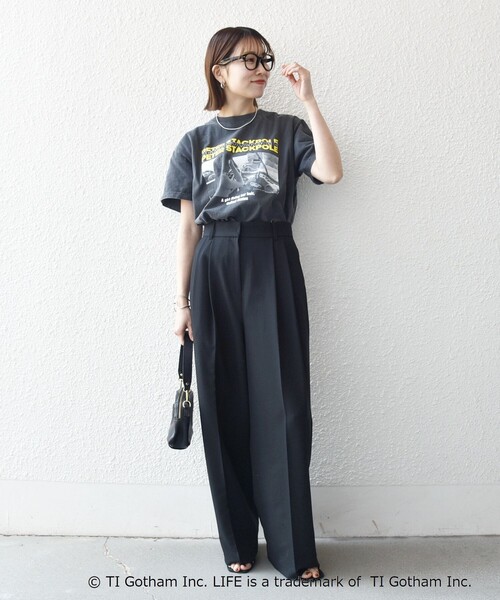 GOOD ROCK SPEED(グッドロックスピード)の「GOOD ROCK SPEED:〈洗濯機可能〉LPC ロゴ フォト プリント TEE(Tシャツ/カットソー・レディース・チャコールグレー/ライトブルー/ホワイト・MEDIUM/LARGE)」の18枚目の写真