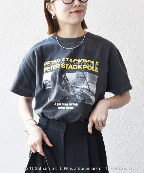 GOOD ROCK SPEED(グッドロックスピード)の「GOOD ROCK SPEED:〈洗濯機可能〉LPC ロゴ フォト プリント TEE(Tシャツ/カットソー・レディース・チャコールグレー/ライトブルー/ホワイト・MEDIUM/LARGE)」の20枚目の写真