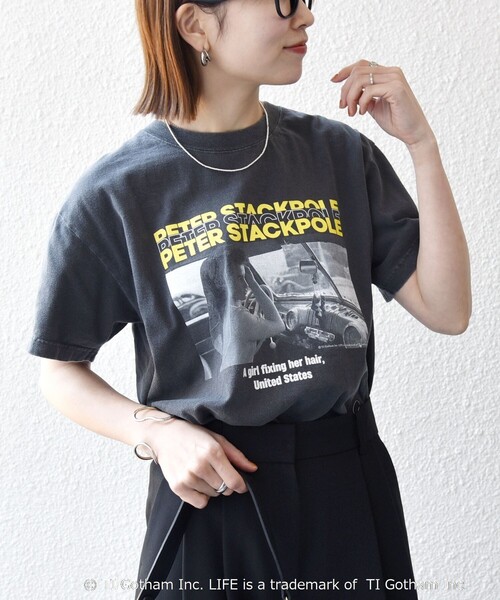 GOOD ROCK SPEED(グッドロックスピード)の「GOOD ROCK SPEED:〈洗濯機可能〉LPC ロゴ フォト プリント TEE(Tシャツ/カットソー・レディース・チャコールグレー/ライトブルー/ホワイト・MEDIUM/LARGE)」の21枚目の写真