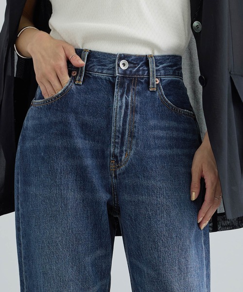 SALON adam et rope'(サロン アダム エ ロペ)の「COTTON USAセミフレアデニム 4(デニムパンツ・レディース・ブルー系その他6/サックスブルー・X-SMALL/S/M)」の6枚目の写真