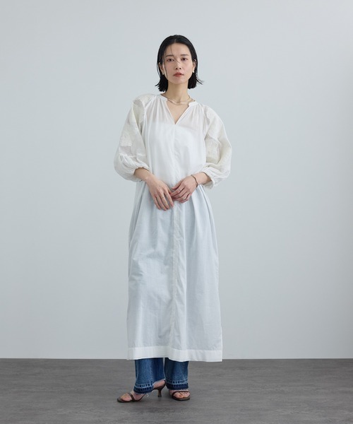 SALON adam et rope'(サロン アダム エ ロペ)の「COTTON USAセミフレアデニム 4(デニムパンツ・レディース・ブルー系その他6/サックスブルー・X-SMALL/S/M)」の15枚目の写真