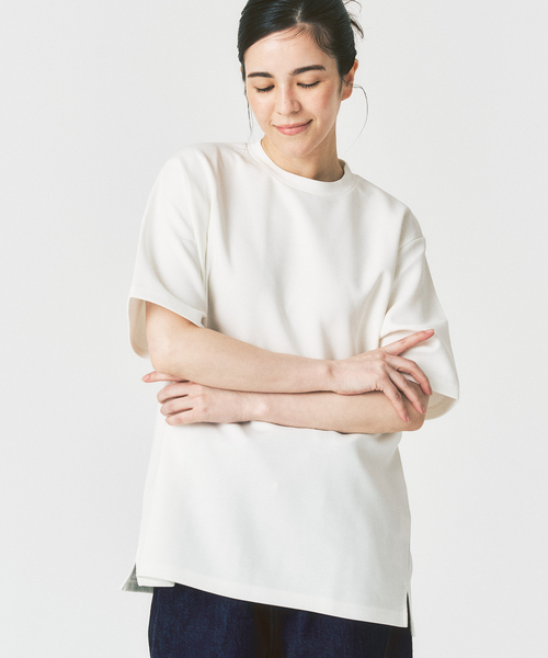 417 EDIFICE（フォーワンセブンエディフィス）の「utility everyday Tシャツ  ”接触冷感＆速乾＆アンチピリング”（Tシャツ/カットソー・メンズ・チャコールグレー/ブルー/グレー/ホワイト/ブラック・X-LARGE/LARGE/MEDIUM/SMALL/XX-LARGE）」の6枚目の写真