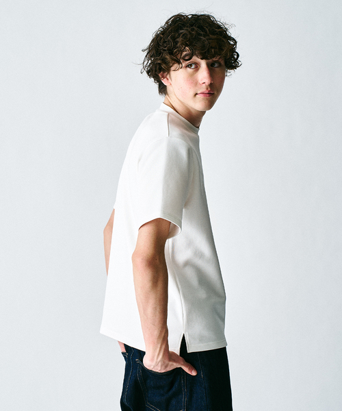 417 EDIFICE(フォーワンセブンエディフィス)の「utility everyday Tシャツ ”接触冷感&速乾&アンチピリング”(Tシャツ/カットソー・メンズ・チャコールグレー/ブルー/グレー/ホワイト/ブラック・X-LARGE/LARGE/MEDIUM/SMALL/XX-LARGE)」の11枚目の写真