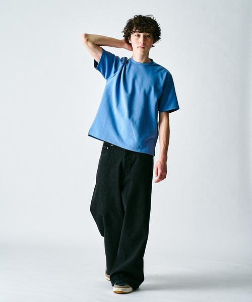 417 EDIFICE(フォーワンセブンエディフィス)の「utility everyday Tシャツ ”接触冷感&速乾&アンチピリング”(Tシャツ/カットソー・メンズ・チャコールグレー/ブルー/グレー/ホワイト/ブラック・X-LARGE/LARGE/MEDIUM/SMALL/XX-LARGE)」の13枚目の写真
