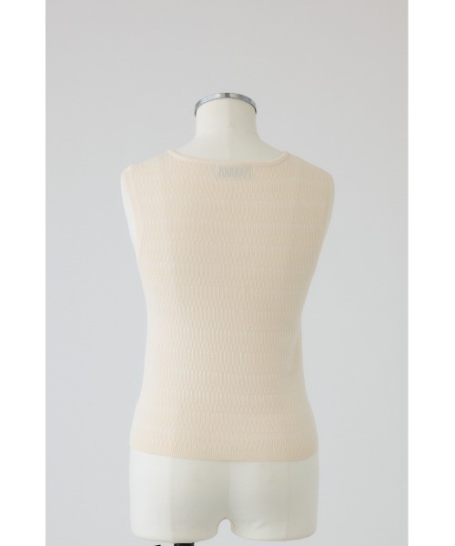RIM.ARK（リムアーク）の「【PRE ORDER】Round neck hook tank ラウンドネック フック タンク（タンクトップ・レディース・ライトカーキ/アイボリー/ブラック/グレー・FREE）」の16枚目の写真