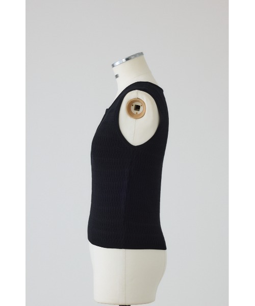 RIM.ARK（リムアーク）の「【PRE ORDER】Round neck hook tank ラウンドネック フック タンク（タンクトップ・レディース・ライトカーキ/アイボリー/ブラック/グレー・FREE）」の6枚目の写真