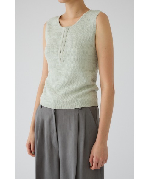 RIM.ARK（リムアーク）の「Round neck hook tank ラウンドネック フック タンク（タンクトップ・レディース・ライトカーキ/アイボリー/ブラック/グレー・FREE）」の17枚目の写真