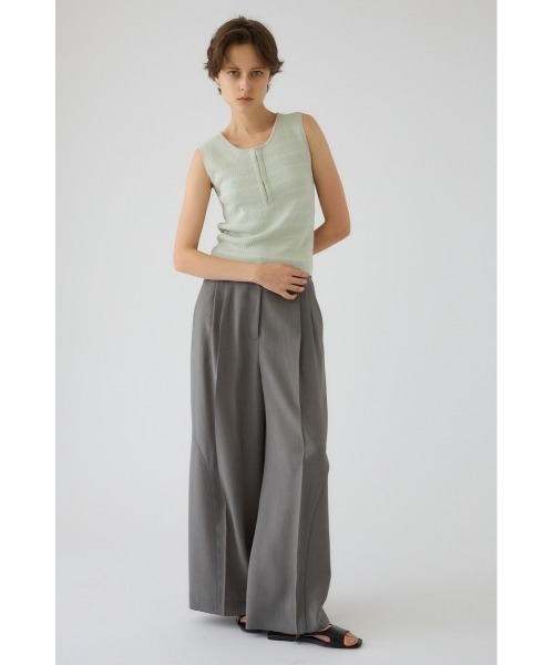 RIM.ARK（リムアーク）の「【PRE ORDER】Round neck hook tank ラウンドネック フック タンク（タンクトップ・レディース・ライトカーキ/アイボリー/ブラック/グレー・FREE）」の22枚目の写真