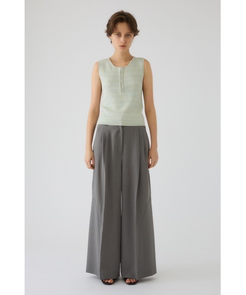 RIM.ARK（リムアーク）の「Round neck hook tank ラウンドネック フック タンク（タンクトップ・レディース・ライトカーキ/アイボリー/ブラック/グレー・FREE）」の14枚目の写真