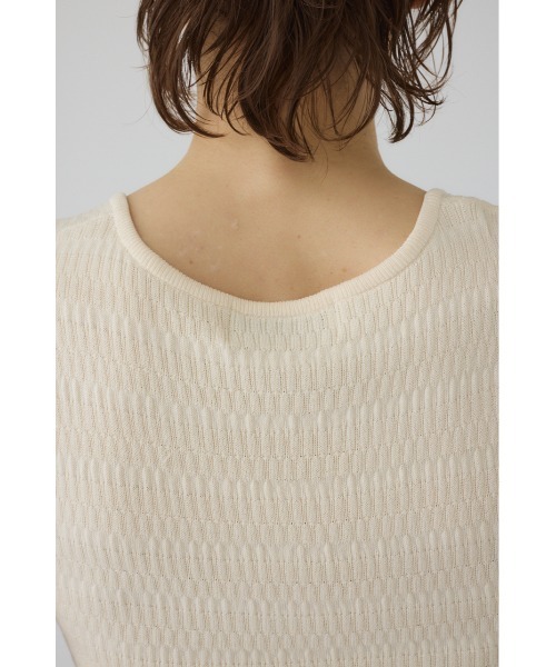 RIM.ARK（リムアーク）の「Round neck hook tank ラウンドネック フック タンク（タンクトップ・レディース・ライトカーキ/アイボリー/ブラック/グレー・FREE）」の21枚目の写真