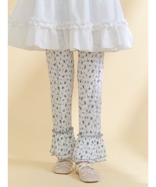 merry jenny(メリージェニー)の「ストレッチティアードフリルパンツ(その他パンツ・レディース・その他1/オフホワイト・FREE)」の2枚目の写真