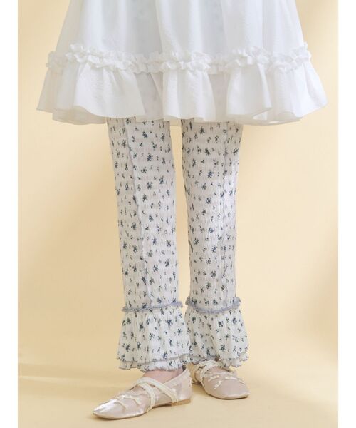 merry jenny(メリージェニー)の「ストレッチティアードフリルパンツ(その他パンツ・レディース・その他1/オフホワイト・FREE)」の7枚目の写真