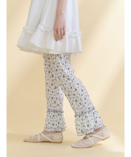 merry jenny(メリージェニー)の「ストレッチティアードフリルパンツ(その他パンツ・レディース・その他1/オフホワイト・FREE)」の8枚目の写真