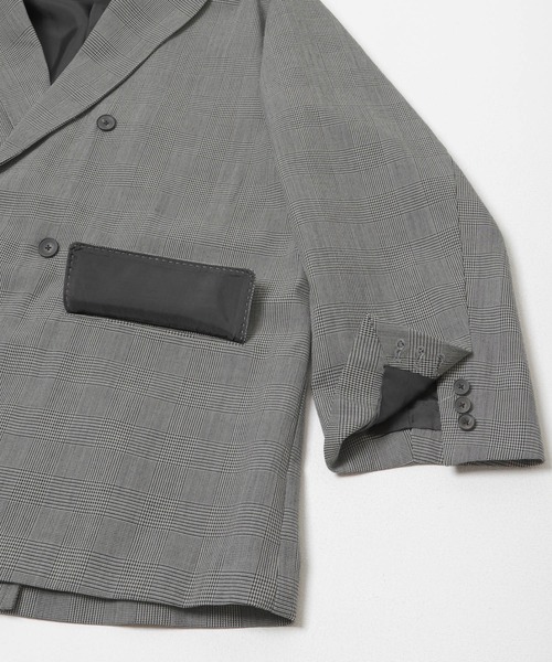 URBAN RESEARCH（アーバンリサーチ）の「new basic　HIGH TWIST WOOL W JACKET（その他アウター・メンズ・ブラック/チェック・MEDIUM/LARGE/X-LARGE）」の5枚目の写真