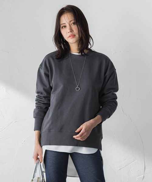 LAUTREAMONT(ロートレアモン)の「【WEB限定】バックプレートカットソー(Tシャツ/カットソー・レディース・チャコールグレー/ブルー/アイボリー/ベージュ・9号/11号)」の3枚目の写真