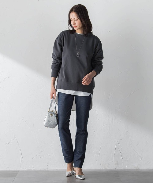 LAUTREAMONT(ロートレアモン)の「【WEB限定】バックプレートカットソー(Tシャツ/カットソー・レディース・チャコールグレー/ブルー/アイボリー/ベージュ・9号/11号)」の14枚目の写真