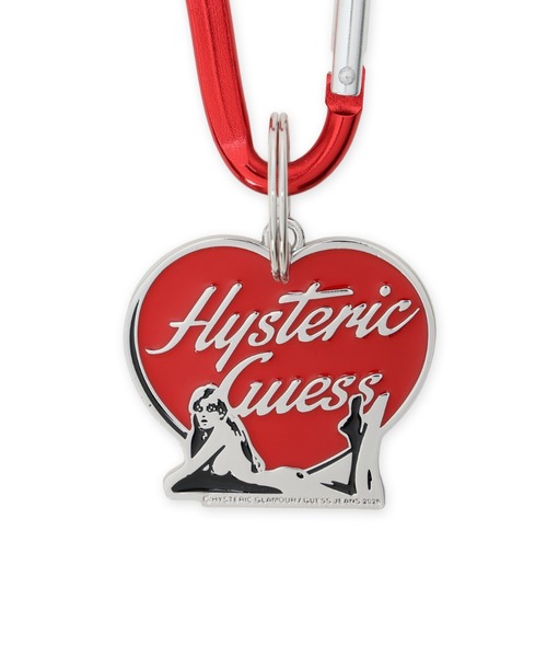 GUESS JEANS × HYSTERIC GLAMOUR Metal Heart Keychain キーリング