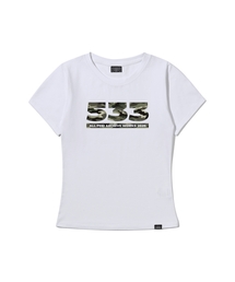 PD 533 スリムフィット半袖Tシャツホワイト