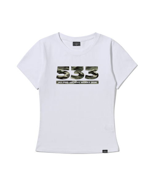 PEID（ペイド）の「PD 533 スリムフィット半袖Tシャツホワイト（Tシャツ/カットソー・レディース・ホワイト・3/1/2）」の15枚目の写真