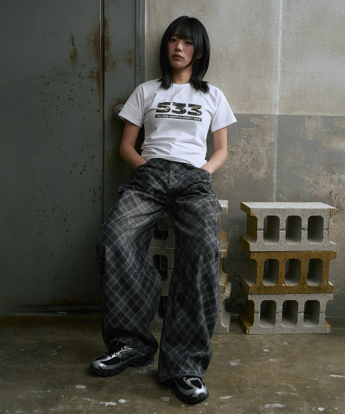 PEID（ペイド）の「PD 533 スリムフィット半袖Tシャツホワイト（Tシャツ/カットソー・レディース・ホワイト・3/1/2）」の14枚目の写真