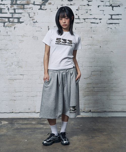 PEID（ペイド）の「PD 533 スリムフィット半袖Tシャツホワイト（Tシャツ/カットソー・レディース・ホワイト・3/1/2）」の13枚目の写真