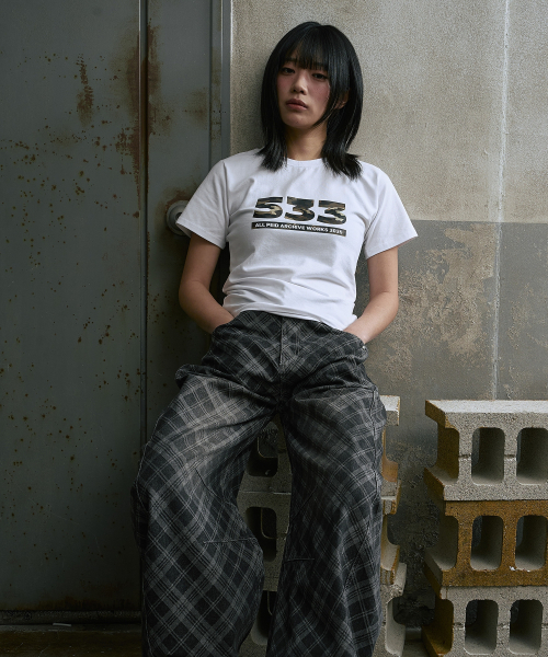 PEID（ペイド）の「PD 533 スリムフィット半袖Tシャツホワイト（Tシャツ/カットソー・レディース・ホワイト・3/1/2）」の11枚目の写真