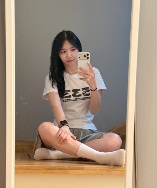 PEID（ペイド）の「PD 533 スリムフィット半袖Tシャツホワイト（Tシャツ/カットソー・レディース・ホワイト・3/1/2）」の10枚目の写真