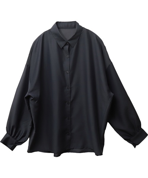 libelle more(リベル モア)の「タンクセットオーバーサイズ長袖シアーシャツ(シャツ/ブラウス・レディース・オフホワイト/サックスブルー/スモークピンク/ネイビー/ベージュ・M/L)」の18枚目の写真
